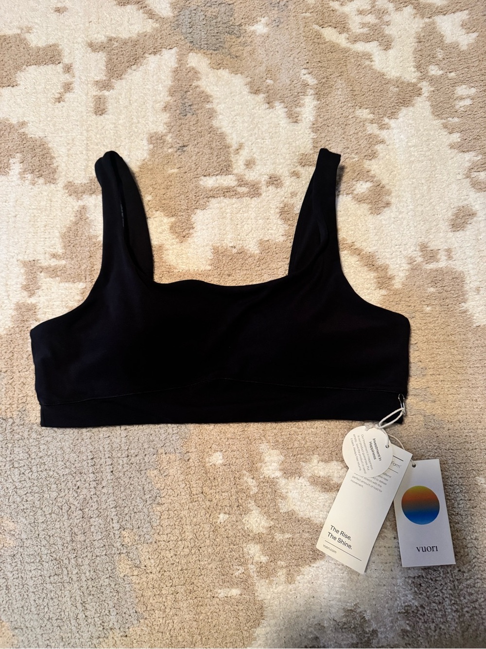 Vuori Black Seamless Sport Bralette